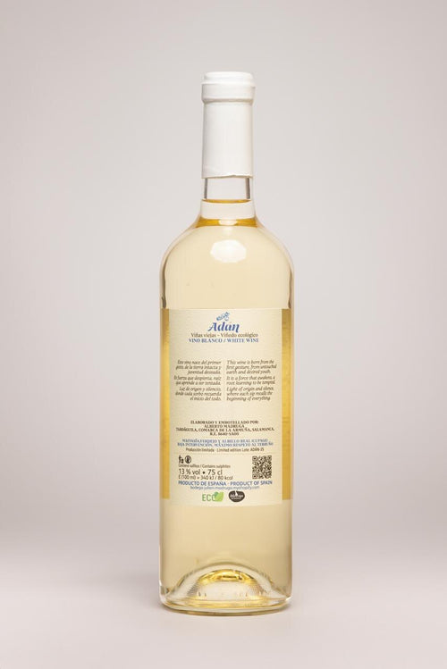 Contraetiqueta de Adán Blanco · Bodega Julián Madruga