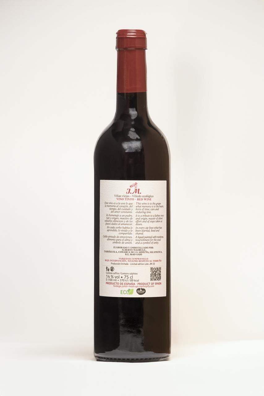 Contraetiqueta de J.M. · Bodega Julián Madruga